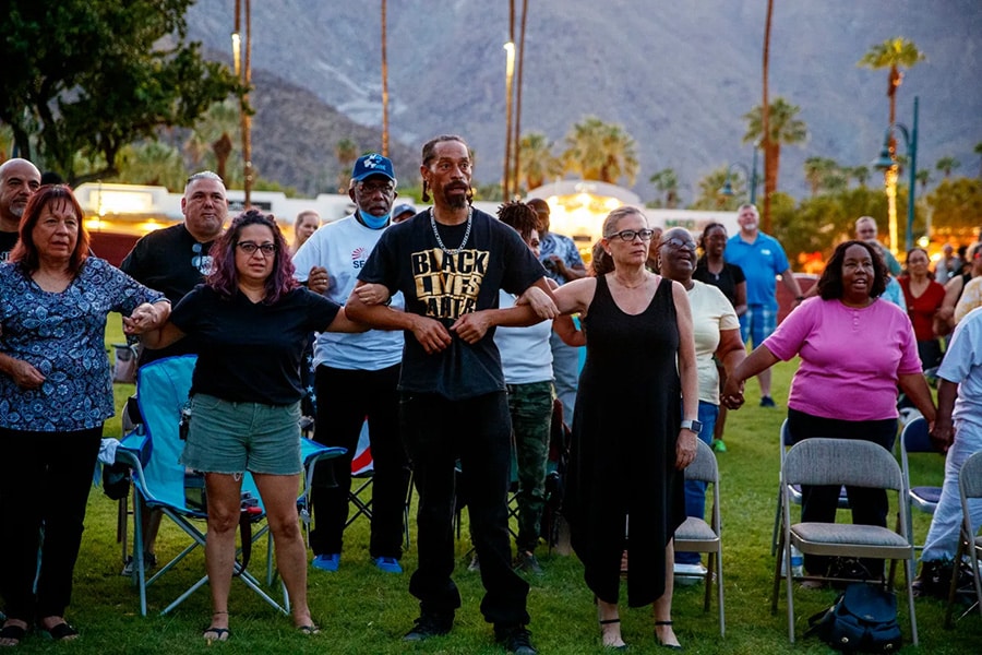 Palm Springs Section 14 Prayer Vigil: ‘We Are Gathered Here Tonight To Start That Healing Process’