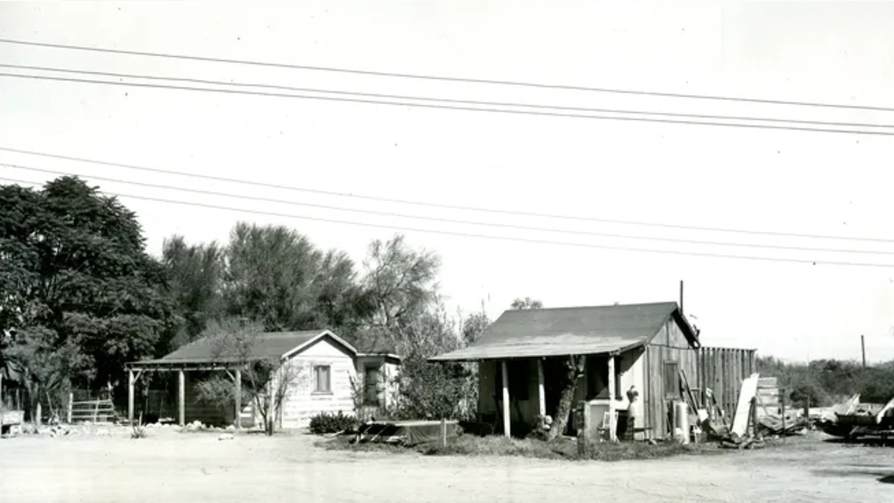house built in section 14 in 1947 before it was burned down